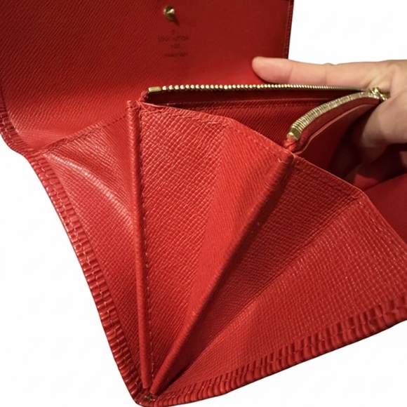 ❤️ Louis Vuitton Red Epi Leather Wallet (w/ Box & Dust Bag) - Picture 3 of 4